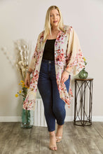 Load image into Gallery viewer, Plus Size Floral Kimono Cardigan
