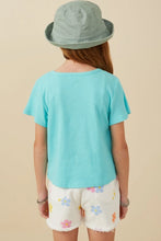 Load image into Gallery viewer, Girls Self Binding Caged Knit T Shirt
