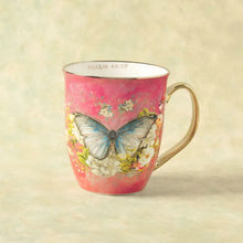 Load image into Gallery viewer, Mug Pink/White Butterfly Be Still Ps. 46:10
