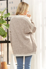 Load image into Gallery viewer, Open Front Cardigan With Stitching
