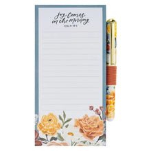 Load image into Gallery viewer, Magnetic Shopping List W/Pen - Joy Comes in the Morn Ps 30:5
