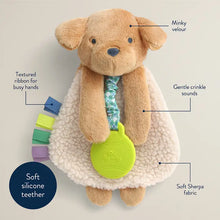 Load image into Gallery viewer, Itzy Lovey™ Puppy Plush with Silicone Teether Toy
