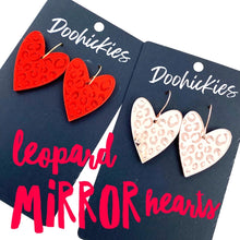 Load image into Gallery viewer, Leopard Mirror Hearts
