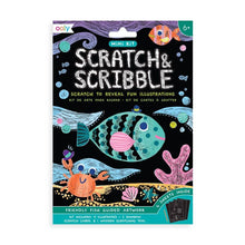 Load image into Gallery viewer, Mini Scratch &amp; Scribble Art Kit: Friendly Fish
