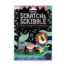 Load image into Gallery viewer, Mini Scratch &amp; Scribble Art Kit: Safari Party
