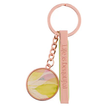Load image into Gallery viewer, Engraved Sentiment Rose Gold Keychain
