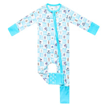 Load image into Gallery viewer, COPPER PEARL® Convertible Zip-Up Footie Pajama - Monsters Inc. Medley
