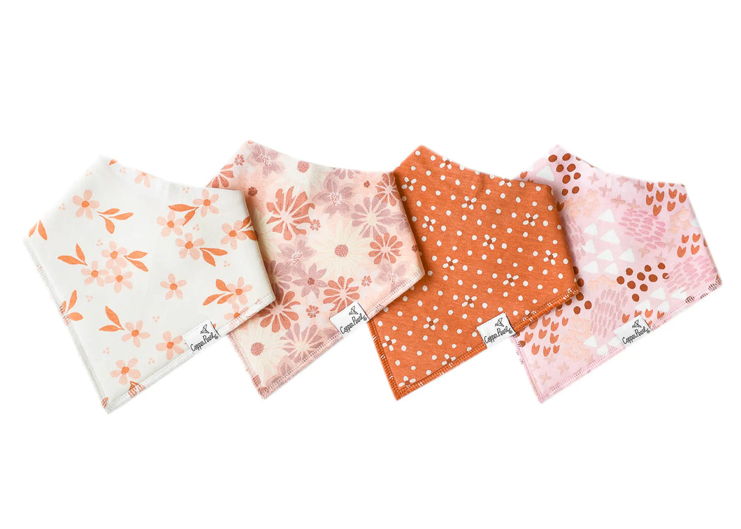 COPPER PEARL® Baby Bandana Bib Set 4pk RUE
