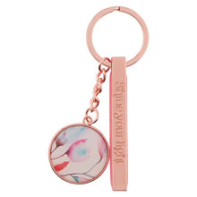 Load image into Gallery viewer, Engraved Sentiment Rose Gold Keychain
