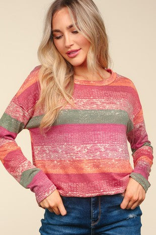 Multi Color Stripe Top