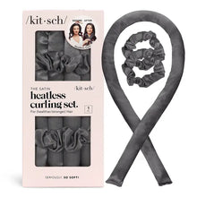 Load image into Gallery viewer, Satin Heatless Curling Set - Charcoal
