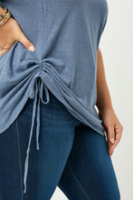 Load image into Gallery viewer, Side Drawstring Dolman Sleeve Top
