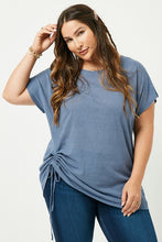 Load image into Gallery viewer, Side Drawstring Dolman Sleeve Top
