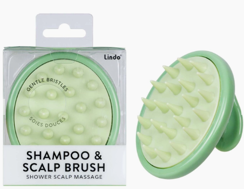 Shampoo & Scalp Brush with Soft Silicone Bristles
