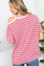 Load image into Gallery viewer, Stripe Open Shoulder Top
