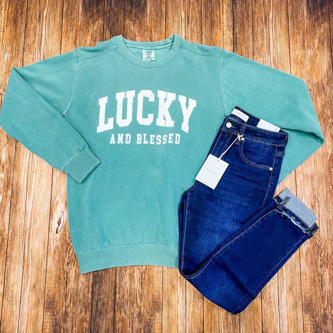 Lucky & Blessed Graphic Sweatshirt