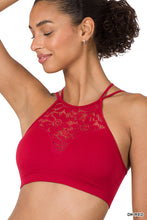 Load image into Gallery viewer, High Neck Lace Cutout Bralette
