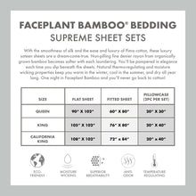Load image into Gallery viewer, Faceplant Bamboo® Supreme Sheet Set -Pearl Gray
