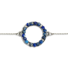 Load image into Gallery viewer, Circle Bracelet - Blue/Silver
