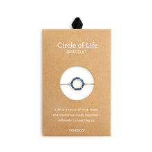 Load image into Gallery viewer, Circle Bracelet - Blue/Silver
