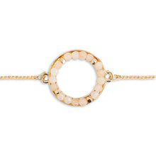 Load image into Gallery viewer, Circle Bracelet - Cream/Gold
