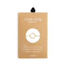 Load image into Gallery viewer, Circle Bracelet - Cream/Gold
