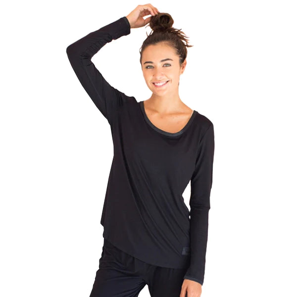 Faceplant Bamboo® Long Sleeve Shirt-Black