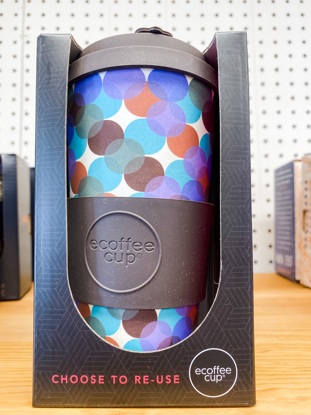 Reusable Travel Coffee Cup - Dots