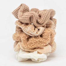 Load image into Gallery viewer, Assorted Textured Scrunchies - 5 pack
